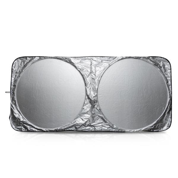 Hopfällbart solskydd i polyester med påse / S-Shade, silverfärgad, produktbild