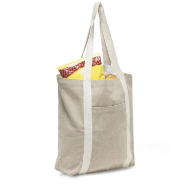 Återvunnen bomullspåse 300g med ytterficka / DAILYBAG, produktbild