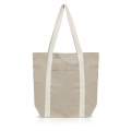 Återvunnen bomullspåse 300g med ytterficka / DAILYBAG, beige