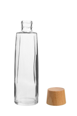 750 ml glasflaska med bambukork från Vanilla Season, transparent, produktbild