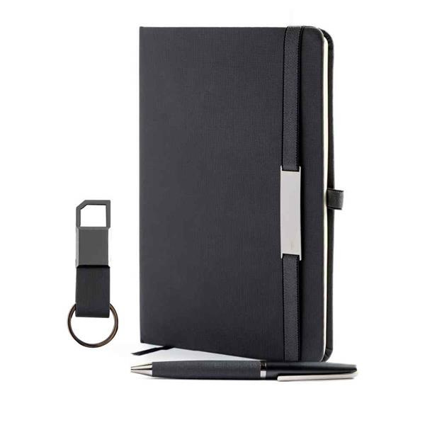 Presentset med anteckningsbok / Set Orwel, svart, produktbild