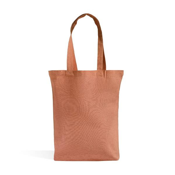 Lång väska i 140 gsm återvunnen bomull / ReTote, Persika, produktbild