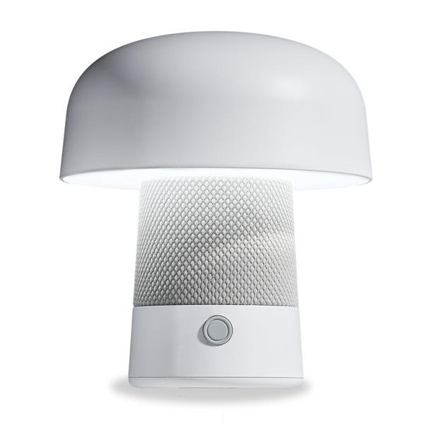 Bluetooth-högtalare med nattlampa 8W / Mushsound, vit, produktbild
