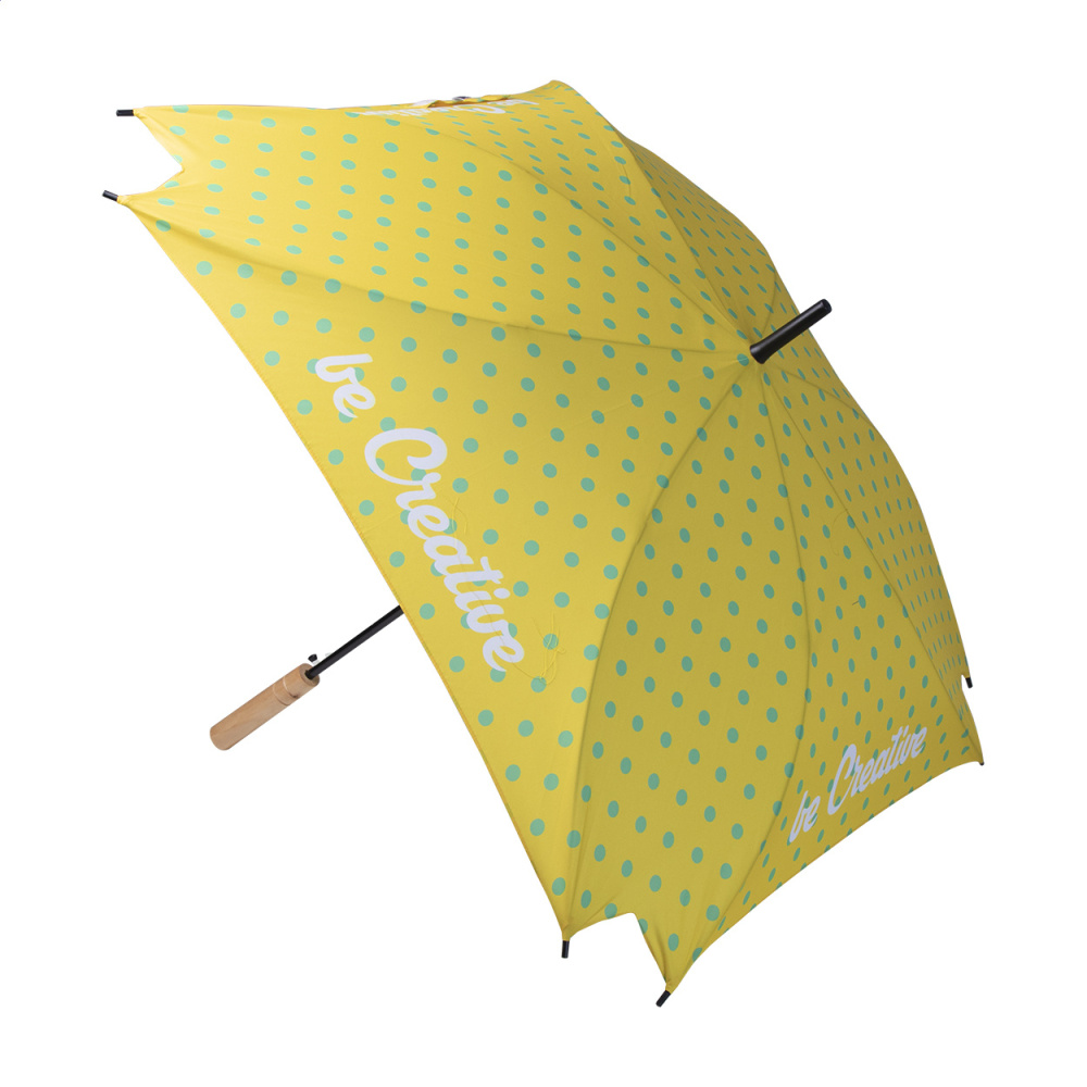 CreaRain Square RPET – anpassat paraply, produktbild