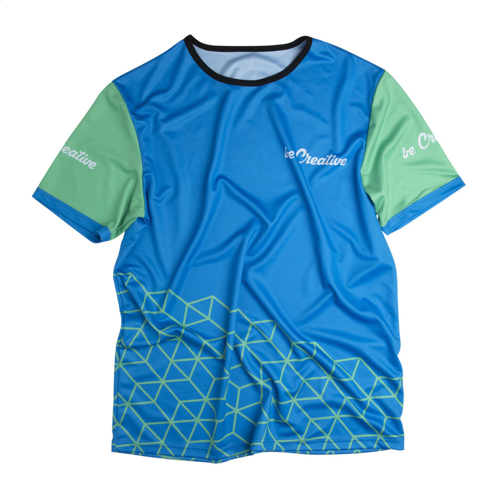 CreaSport – sport-T-shirt med tryck, svart, produktbild