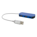 Raluhub – USB-hubb, blå