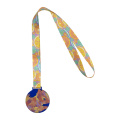 Subdal Colour – anpassad medalj, transparent blå