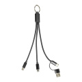 Rafob – nyckelring USB-laddarkabel, svart