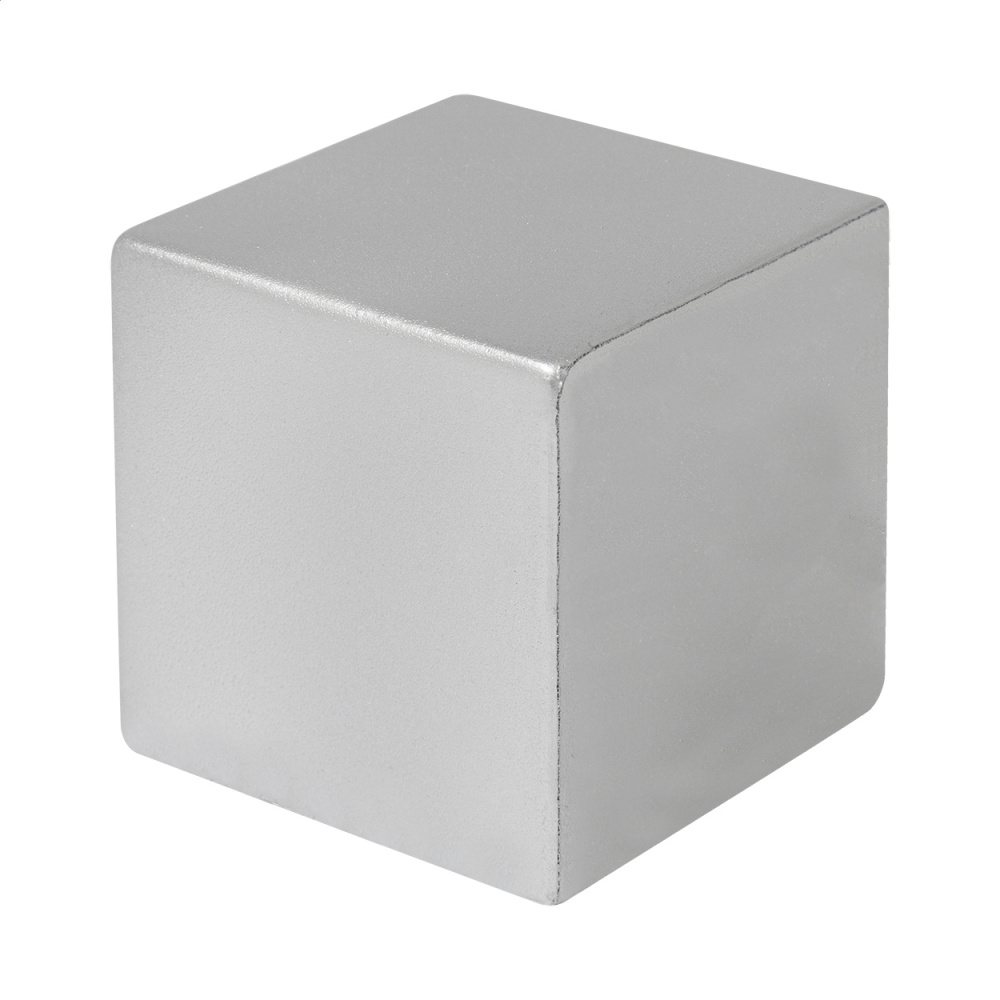 Cubix Shine – metallisk antistressboll, silver, produktbild