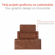 Skräddarsydd choklad Choco4Mat-tårta