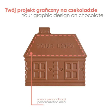 Skräddarsydd choklad Choco4Mat pepparkakshus, produktbild (2)