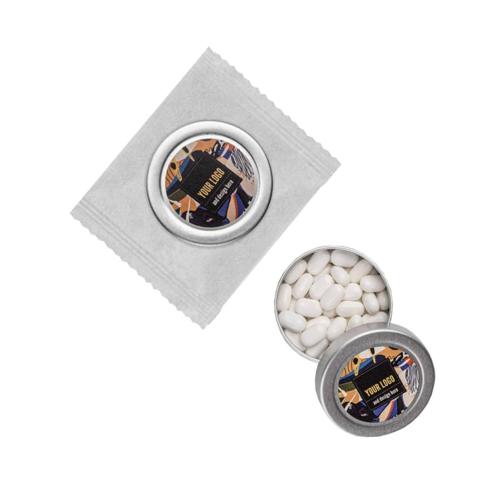 Reklam Godis Snap Tin&Bag, produktbild