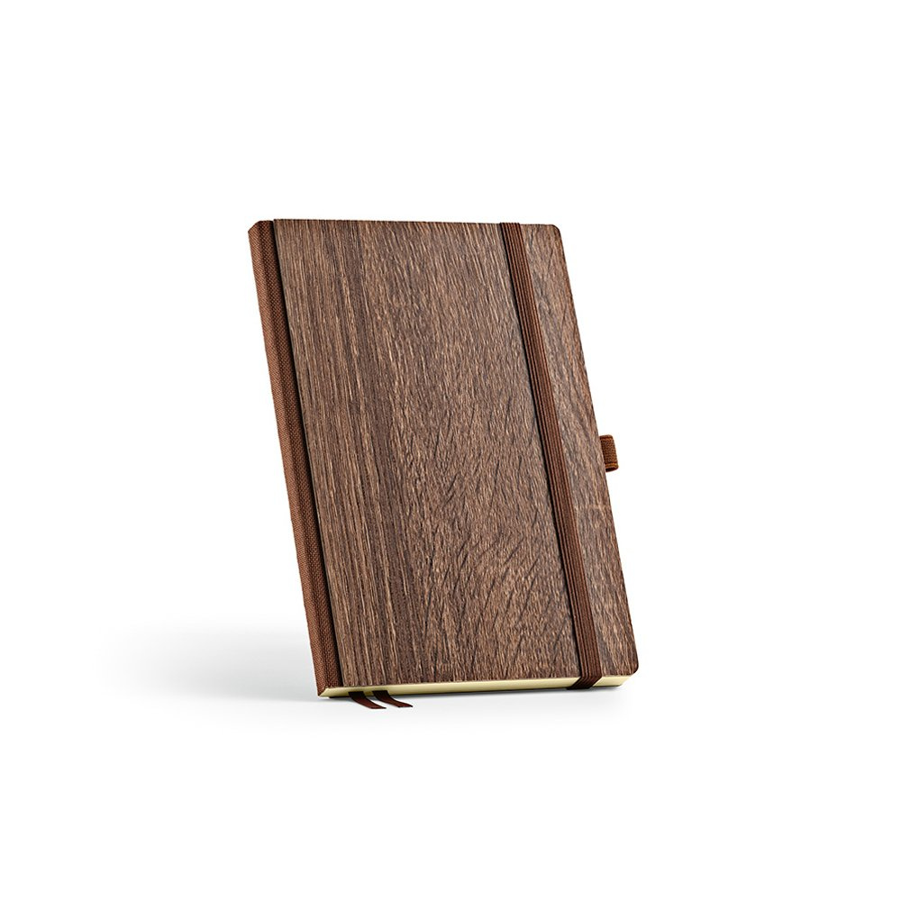 Steinbeck A5 anteckningsblock, Träomslag. 70 g/m² FSC®, 196 sidor, produktbild (1)