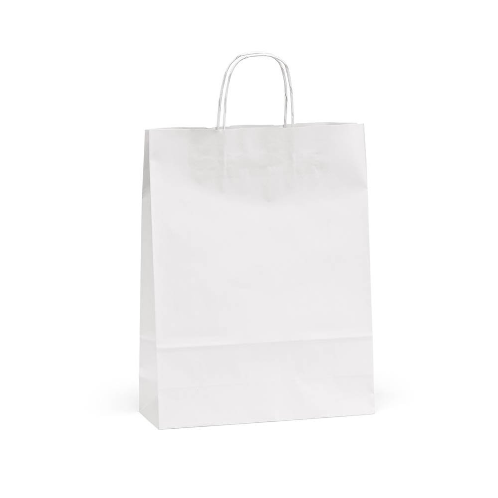 Etna L vit FSC® kraftpåse. 100g/m². Tillverkad i Portugal, produktbild (1)