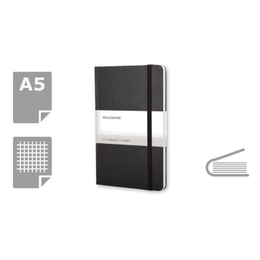 MOLESKINE anteckningsbok ca A5, svart, produktbild (4)