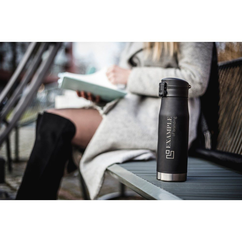 Termosmugg 600 ml Mauro Conti | Brian, svart, produktbild (1)