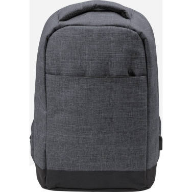 Stöldskyddad laptopryggsäck 13", grafit, produktbild (2)