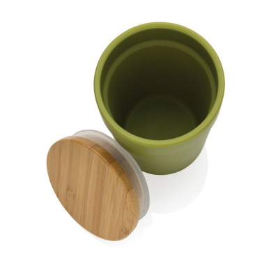 GRS RPP-mugg med FSC®-bambulock, grön, produktbild (2)
