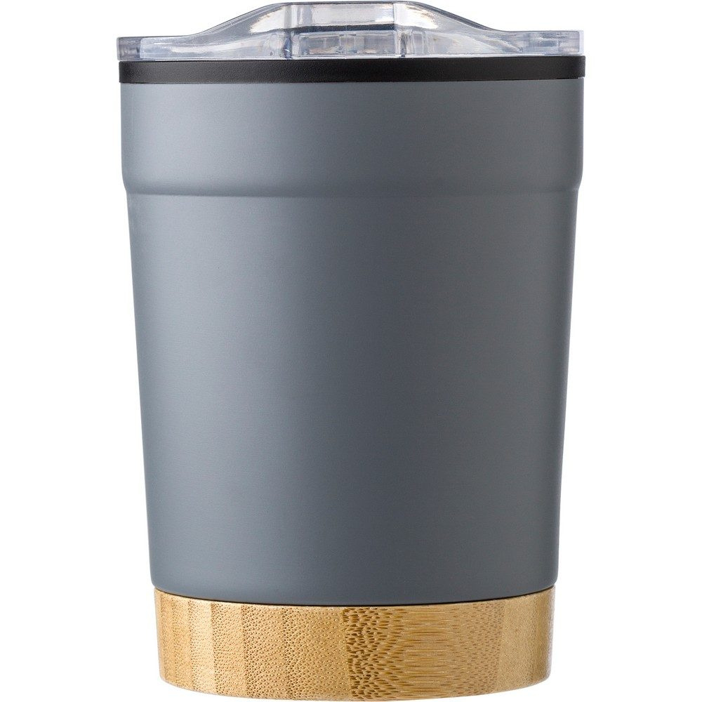 Termomugg 300 ml med bambudetaljer, grafit, produktbild