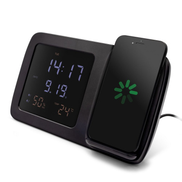 Trådlös laddare 5 W-15 W Exklusiv kollektion, multifunktionell digitalklocka | Isha, produktbild (3)