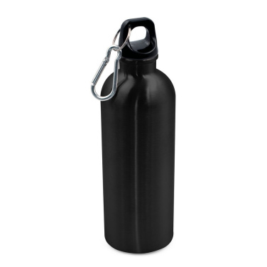 Sportflaska 500 ml med karbinhake | Brenda, svart, produktbild (2)