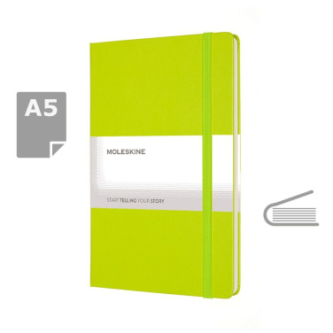 MOLESKINE anteckningsbok ca A5, kalk, produktbild (4)