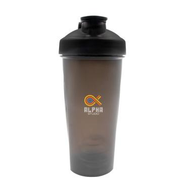 Sportflaska 750 ml, shaker | Urelles, svart, produktbild (2)