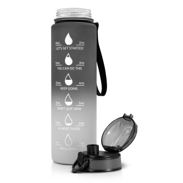 Motiverande flaska 1000 ml Air Gifts | Kayleigh, grå, produktbild (3)