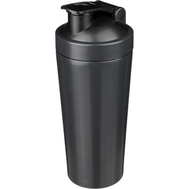 Sportflaska 750 ml, shaker, svart, produktbild (2)