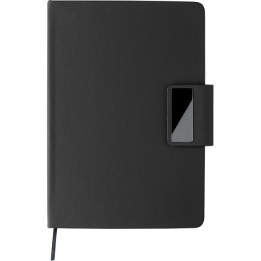 Presentset, penna, anteckningsblock, svart, produktbild (2)