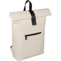 Ryggsäck med rulltopp, beige