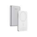 Magnetisk, trådlös powerbank 10000 mAh Aukey, silver