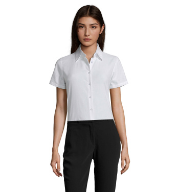 ELITE DAM SHIRT OXFORD, Vit, XS, produktbild (3)