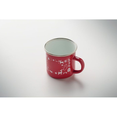 Emaljmugg Jul 300ml, Röd, produktbild (2)