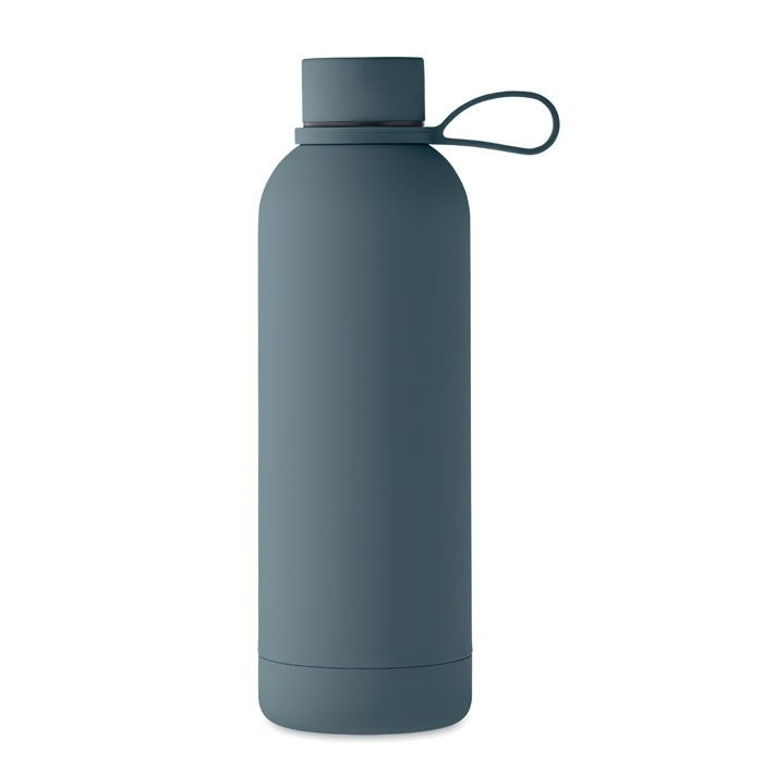 Dubbelväggig flaska 500 ml, Petrolblå, produktbild, Bensin (1)