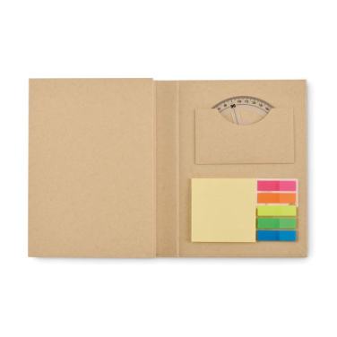 Anteckningsset med memolappar, Beige, produktbild (3)