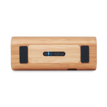 Trådlös högtalare i bambu 2x5W, Trä, produktbild (3)