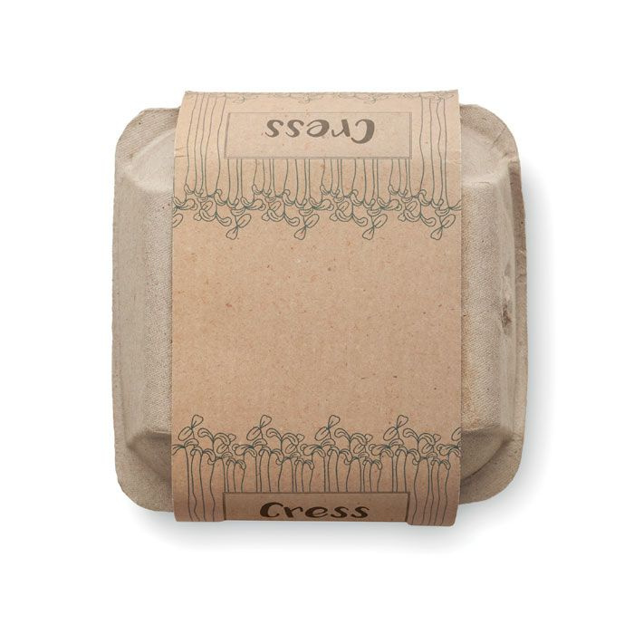 Odlingssats i äggkartong, Beige, produktbild (1)