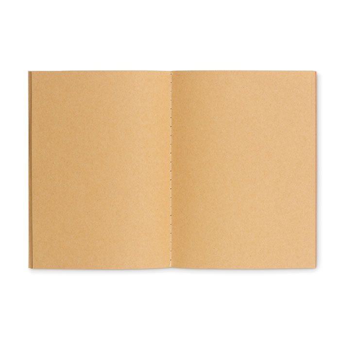 A6 anteckningshäfte återvunnen, Beige, produktbild (1)