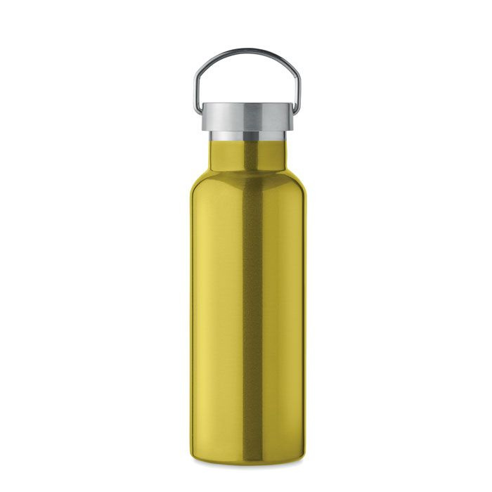 Dubbelväggig flaska 500 ml, Limegrön, produktbild, Kalk (1)