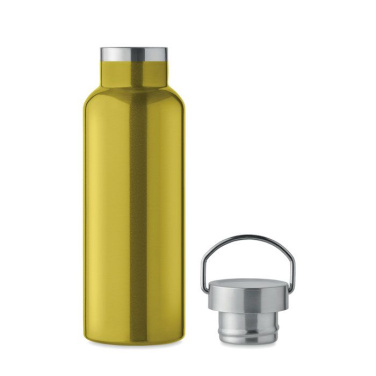 Dubbelväggig flaska 500 ml, Limegrön, produktbild, Kalk (2)