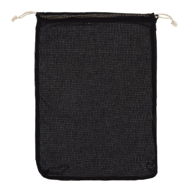 Meshpåse i OEKO-TEX® bomull, svart, produktbild (2)