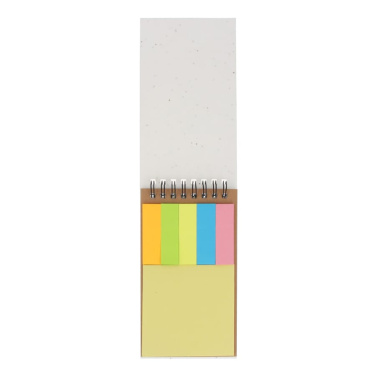 Anteckningsbok fröpapper, vit, produktbild (3)