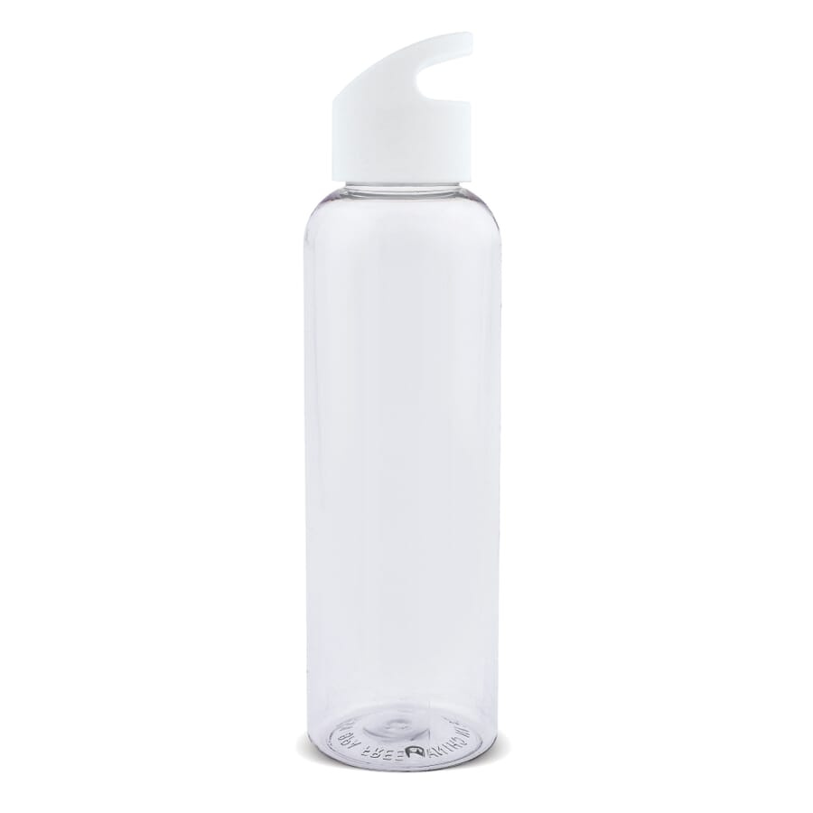 Loopflaska transparent R-PET 600 ml, transparent / Vit, produktbild (1)