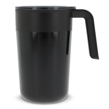 Kaffemugg 400 ml dubbelvägg, svart, produktbild (3)