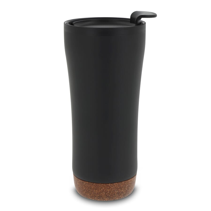 Tumbler 480 ml kork, svart, produktbild (1)