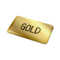 Doming Rektangel 40x20 mm, guld