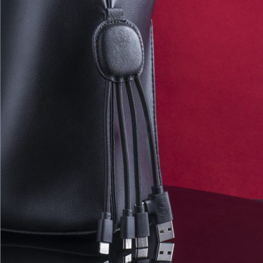 4000 | Xoopar Iné Smart Charging cable with NFC, svart, produktbild (3)