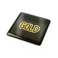 Doming Kvadrat 25x25 mm, guld