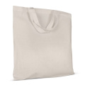 Axelremsväska 140g/m² 38x42 cm korta handtag bomull OEKO-TEX®, ecru